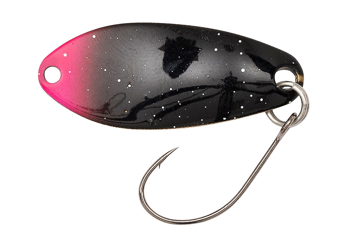 Berkley Area Game Spoons MASU Fuschia Tip/Black/Pink Splat/Green