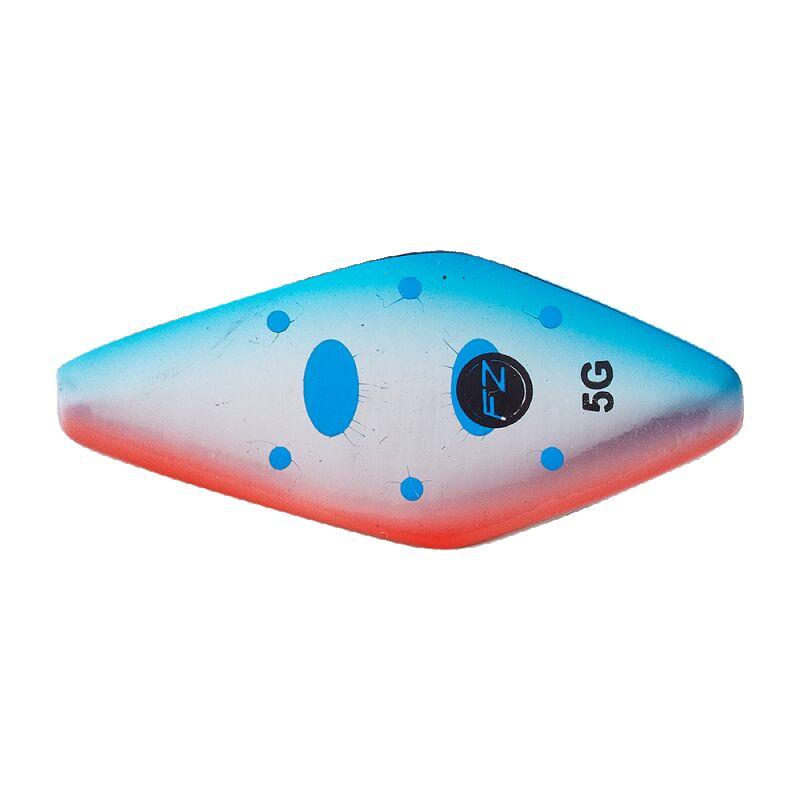 Dam Effzett Pro Trout Inline Spoon Blau/Rot Smolt UV 2.8g