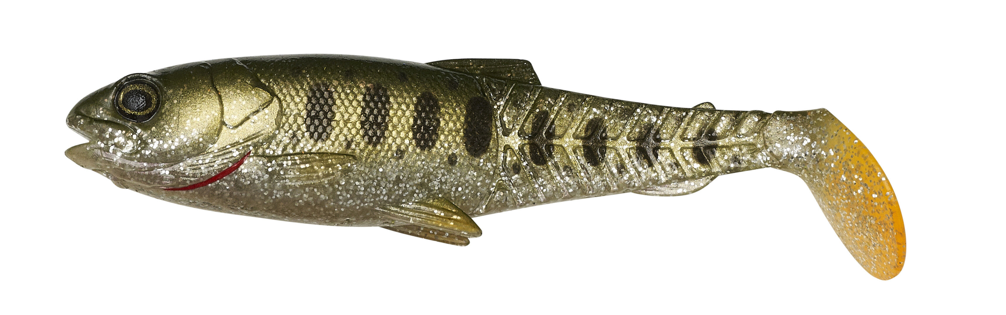 Savage Gear Cannibal Craft Paddletail 12.5cm Olive Silver Smolt