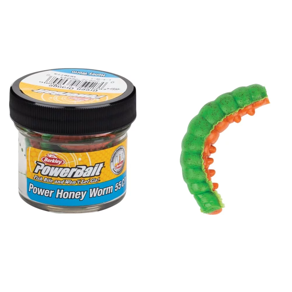 PowerBait Power Honey Worm Green Orange