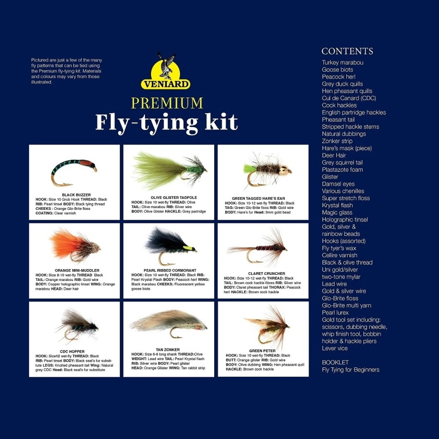 Veniard Premium Fly-Tying Kit - Fliegenbinde Paket