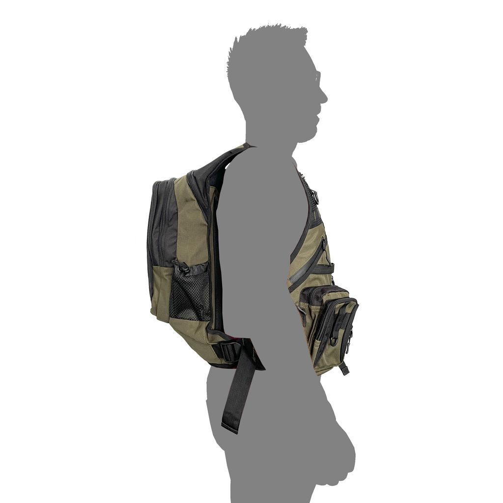 Jenzi Rucksack mit Weste