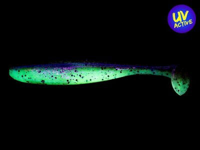 Keitech Easy Shiner Green Pumpkin / Chartreuse 4"