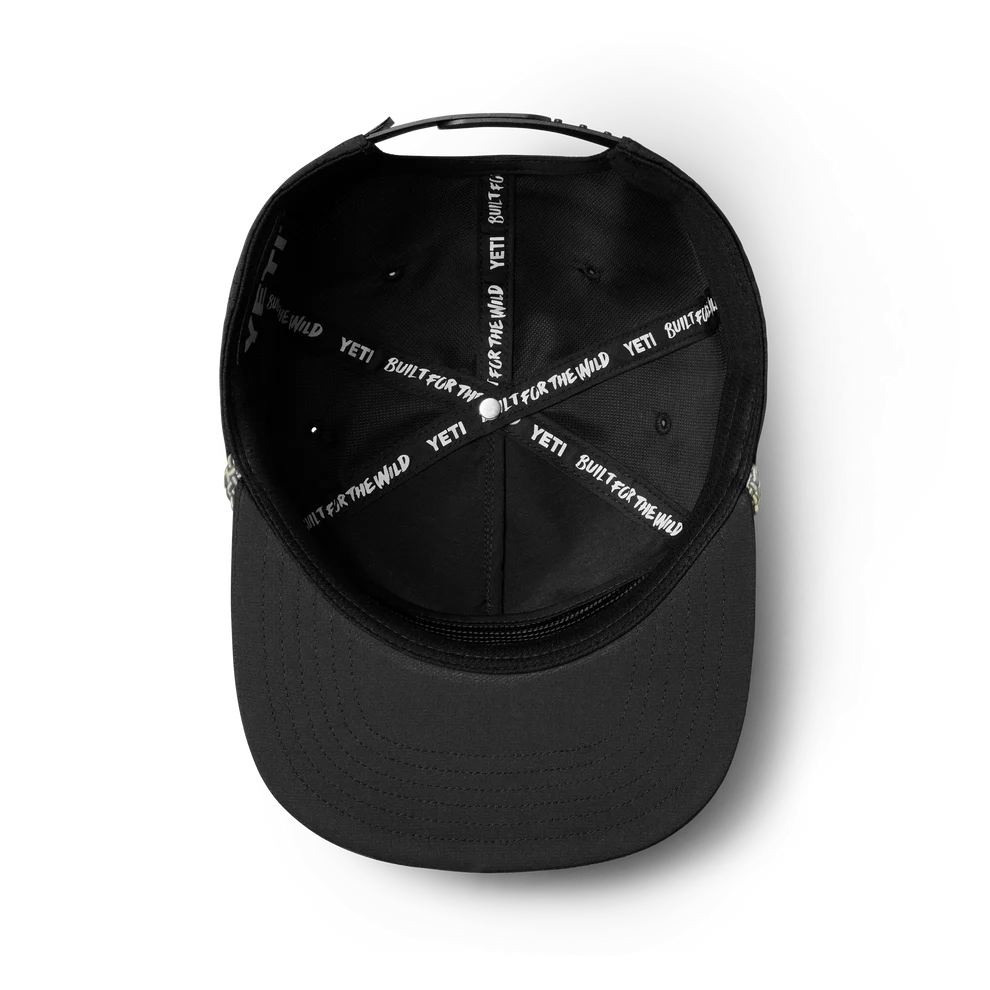 YETI Coolers Flat Brim Rope Hat Black