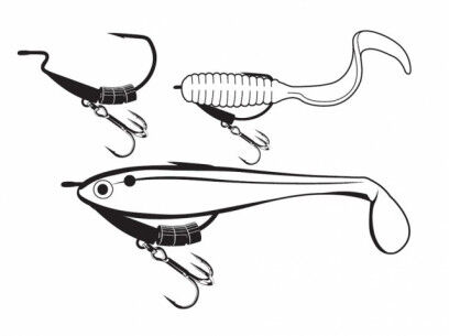 Sebile Swimbait Rig Gr.7/0 Black Nickel