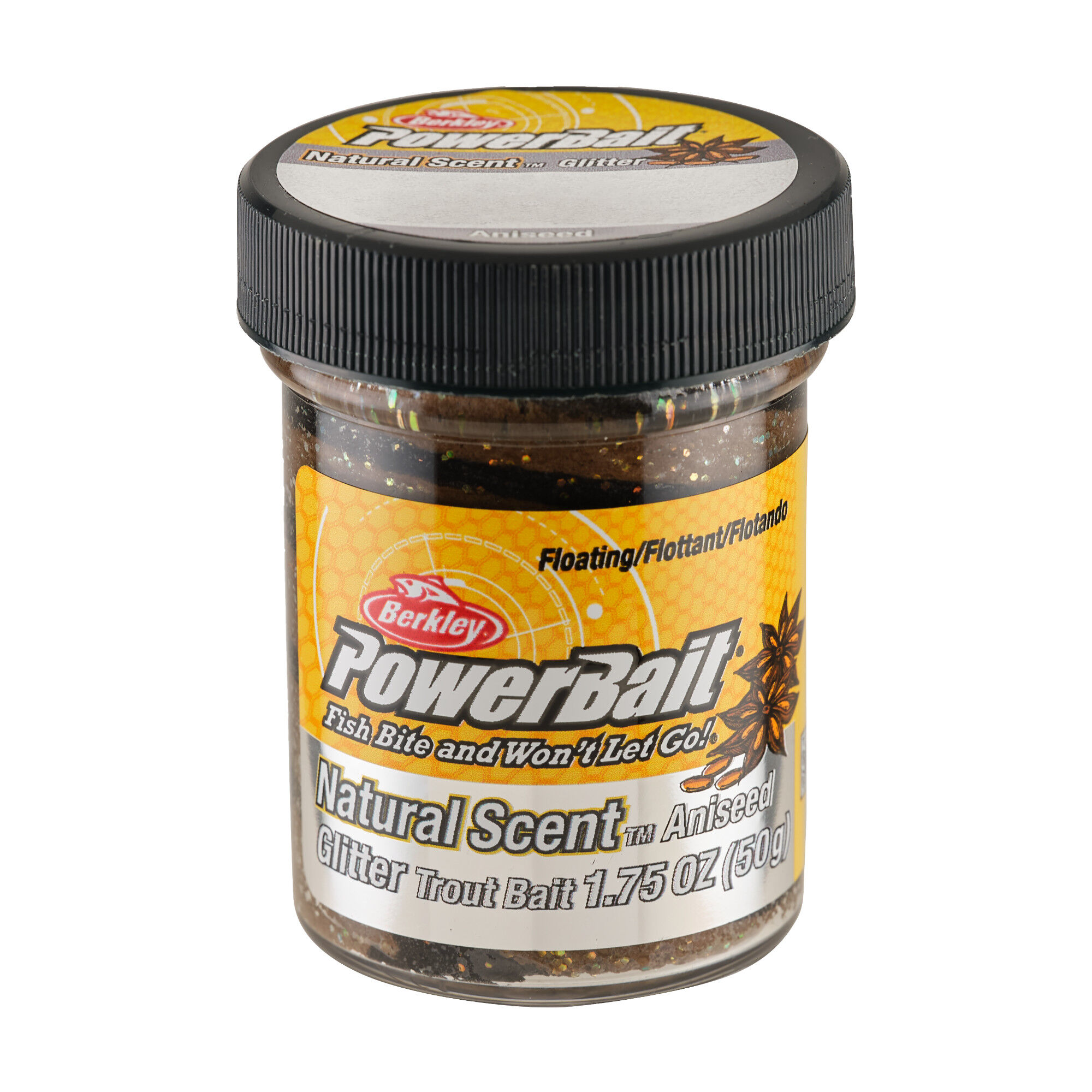 Berkley PowerBait® Natural Glitter Trout Bait Anis Black Brown