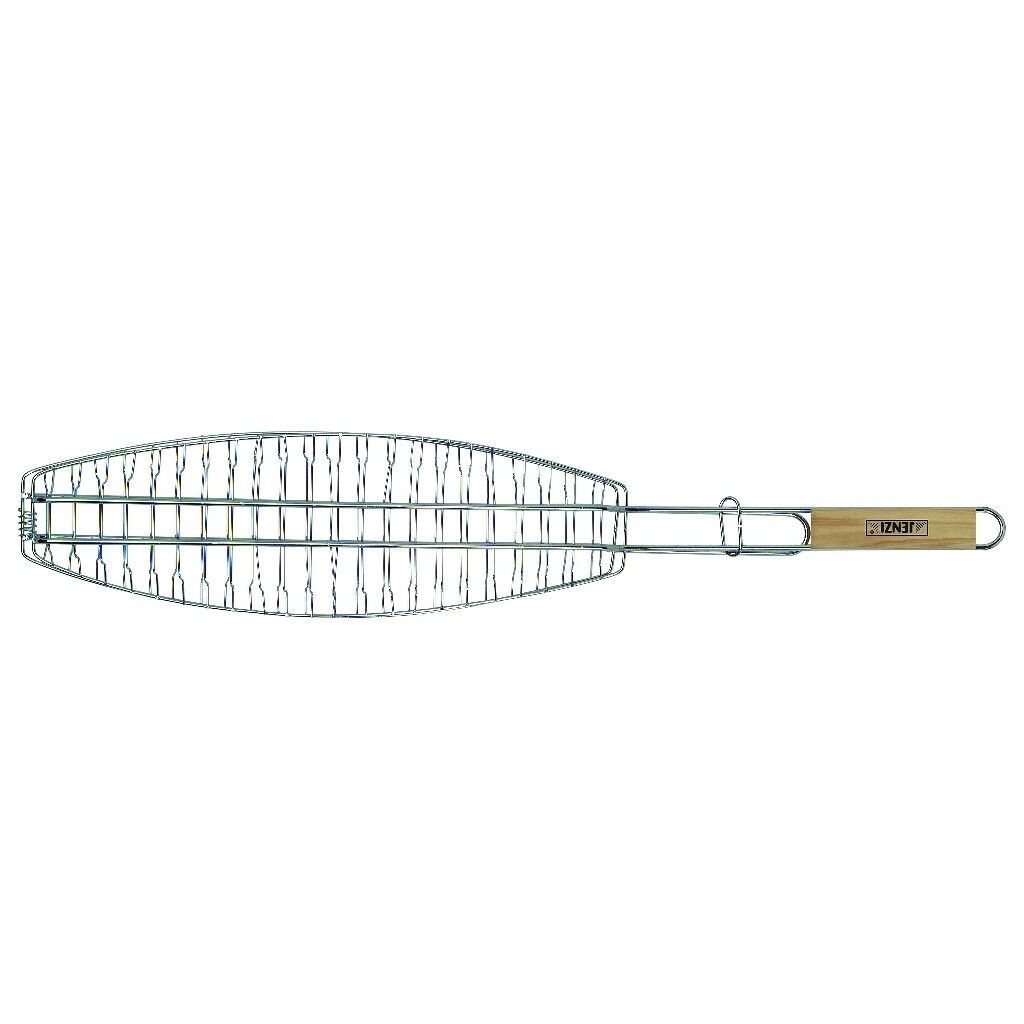 Jenzi Fischgriller mit Holzgriff