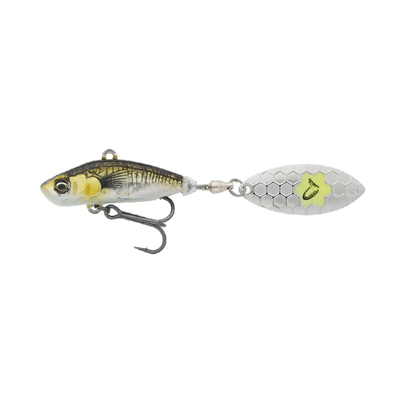 Savage Gear 3D Sticklebait Tail Spin Green Silver Ayu 8cm