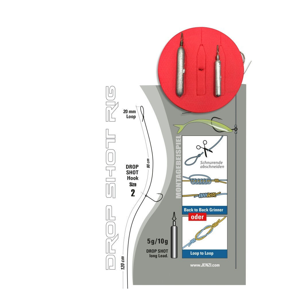 Jenzi Drop Shot Fertig-Kit - Ready to Fish