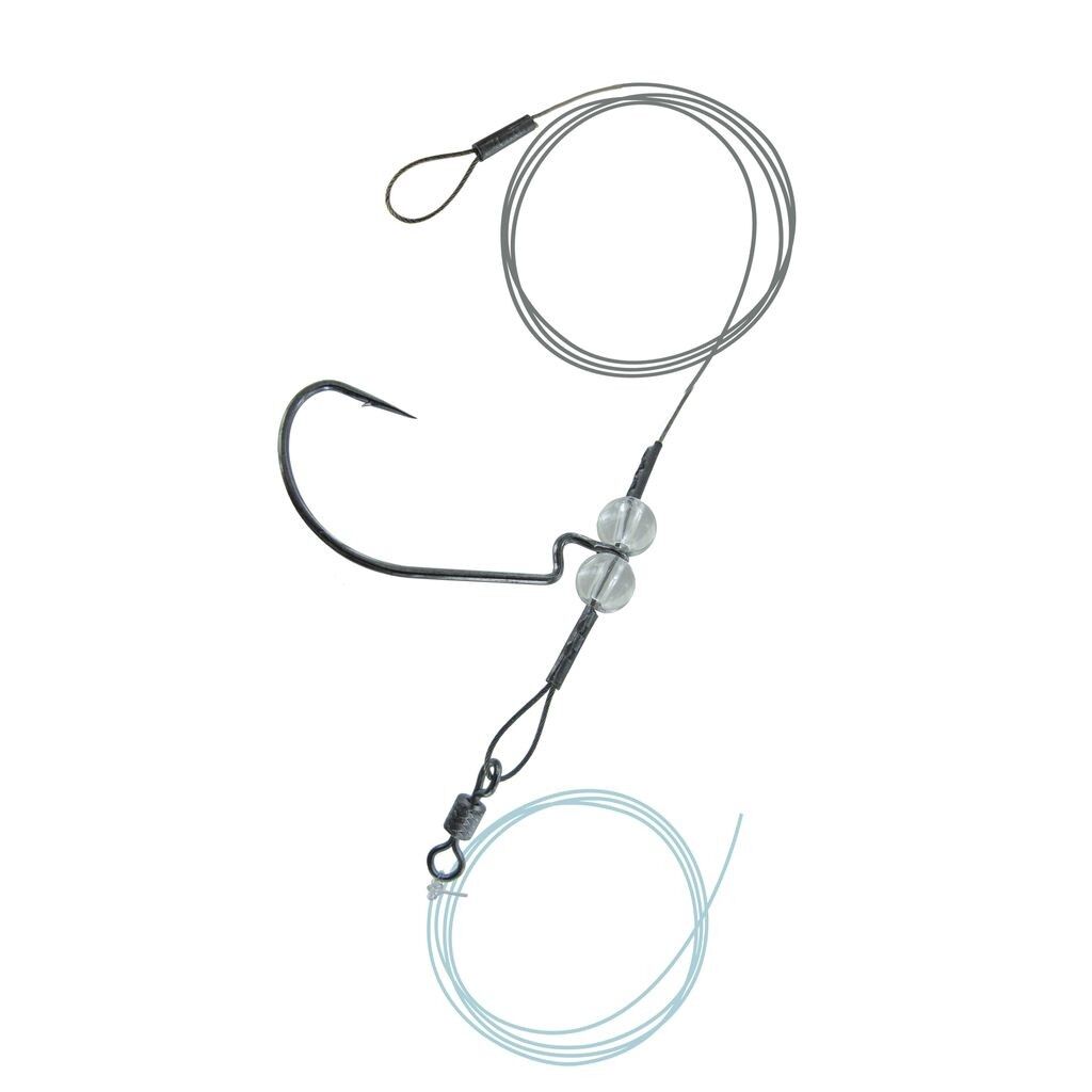 Jenzi Drop-Shot Rig mit Offset-Haken. 1