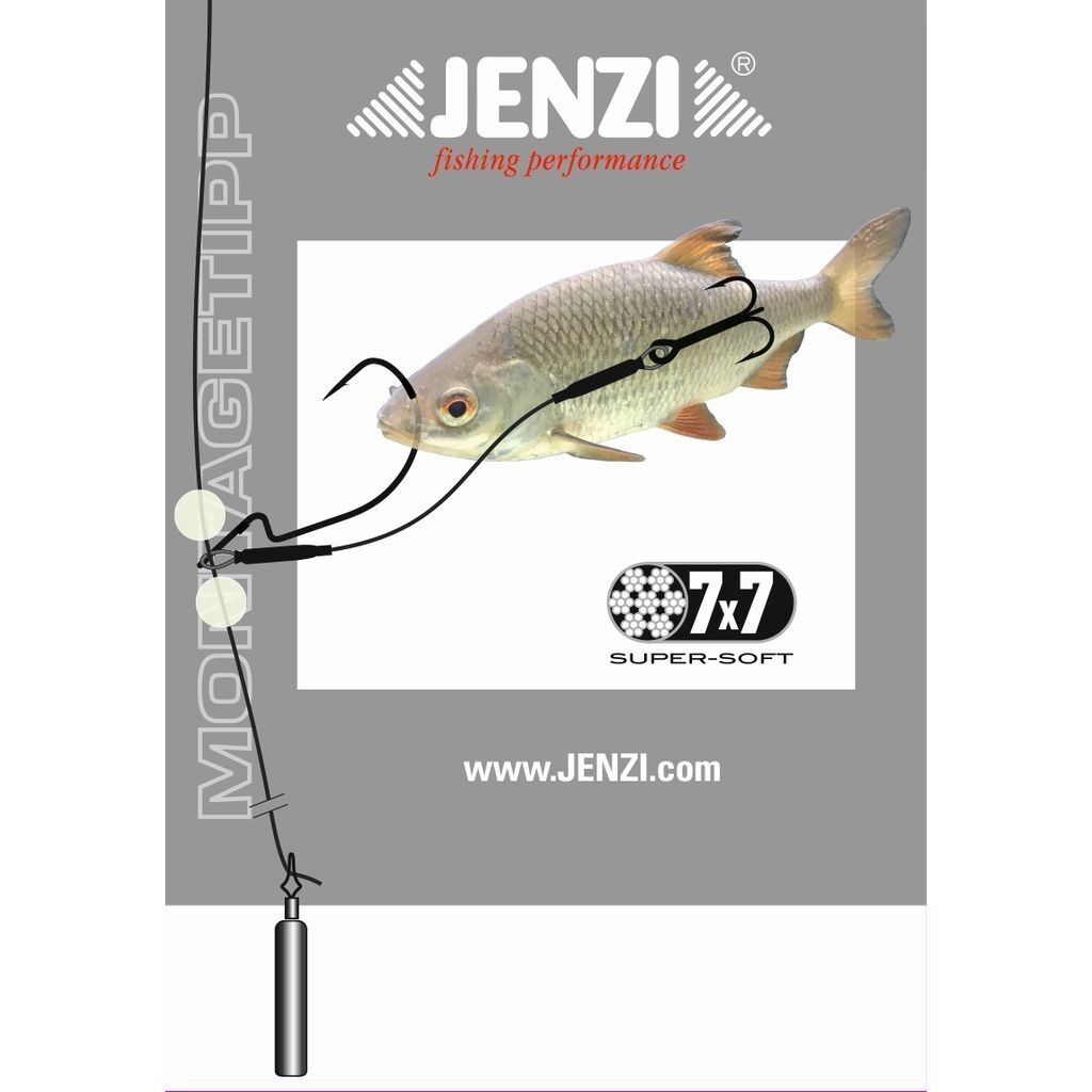 Jenzi Drop Shot Stinger Rig 1/0 + 4, 12kg