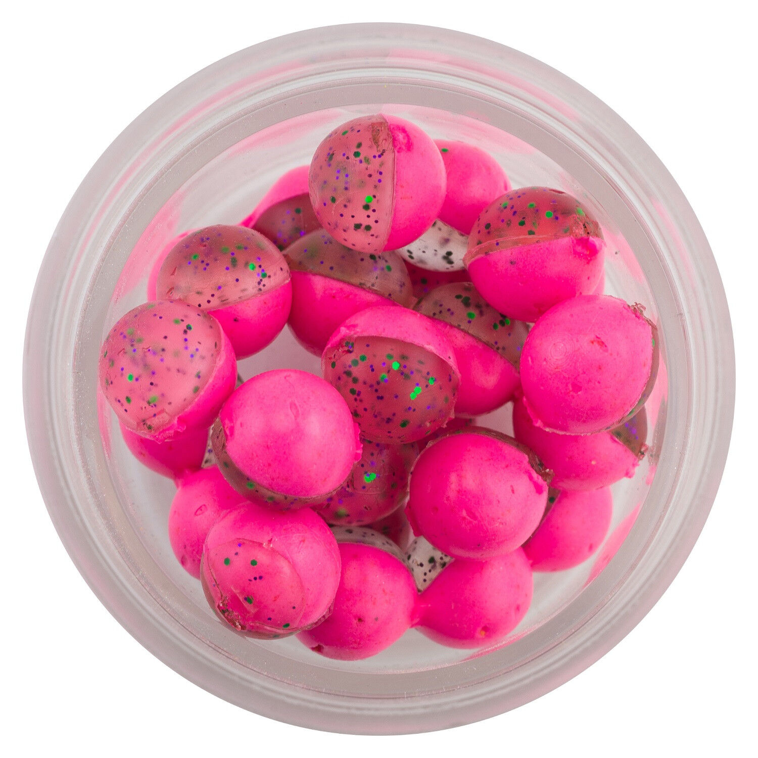 Berkley PowerBait® Clear Eggs Floating Clear Green Purple-Pink