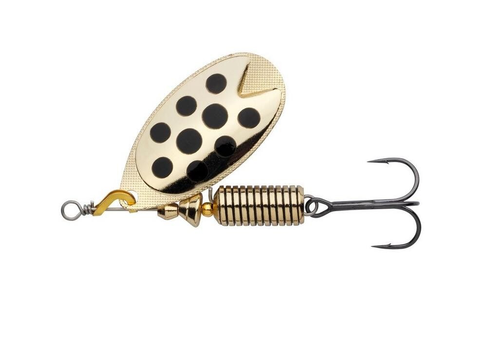Abu Garcia Fast Attack Spinners Gold/Black Dots 4.5g