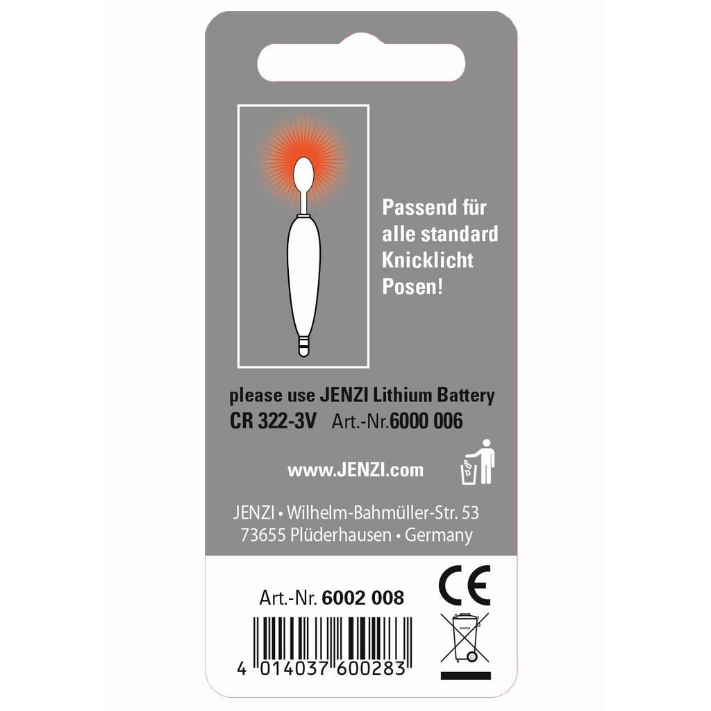 Jenzi LED Knicklicht. Bulb Red