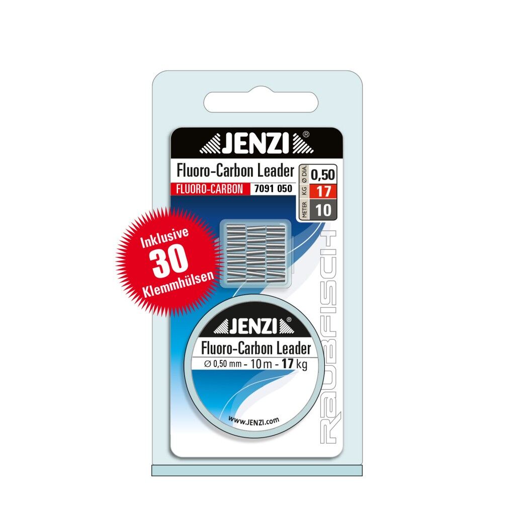 Jenzi Fluorocarbon Leader Set 0.50mm