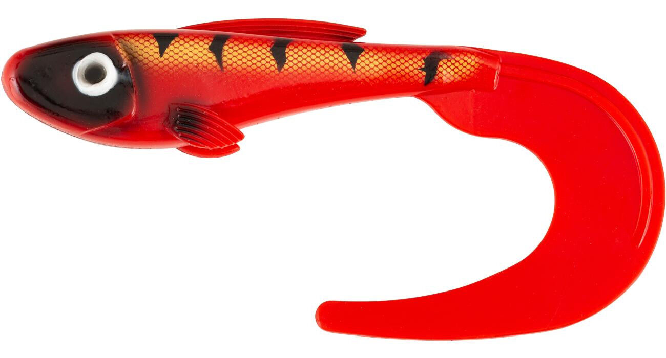 ABU Garcia Beast Curl Tail Red Tiger