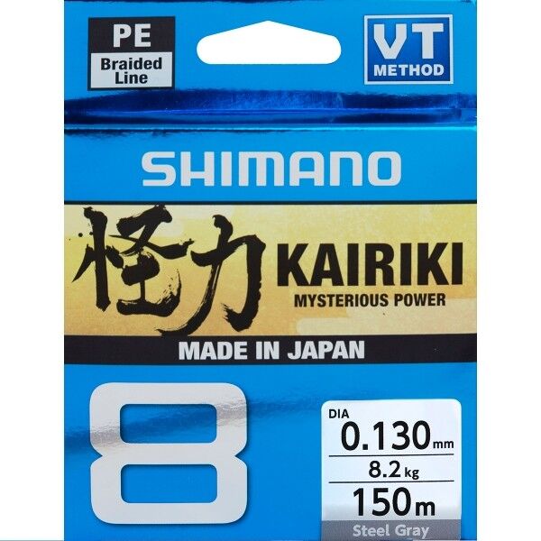Shimano Kairiki 8 0.19mm 12kg Steel Gray
