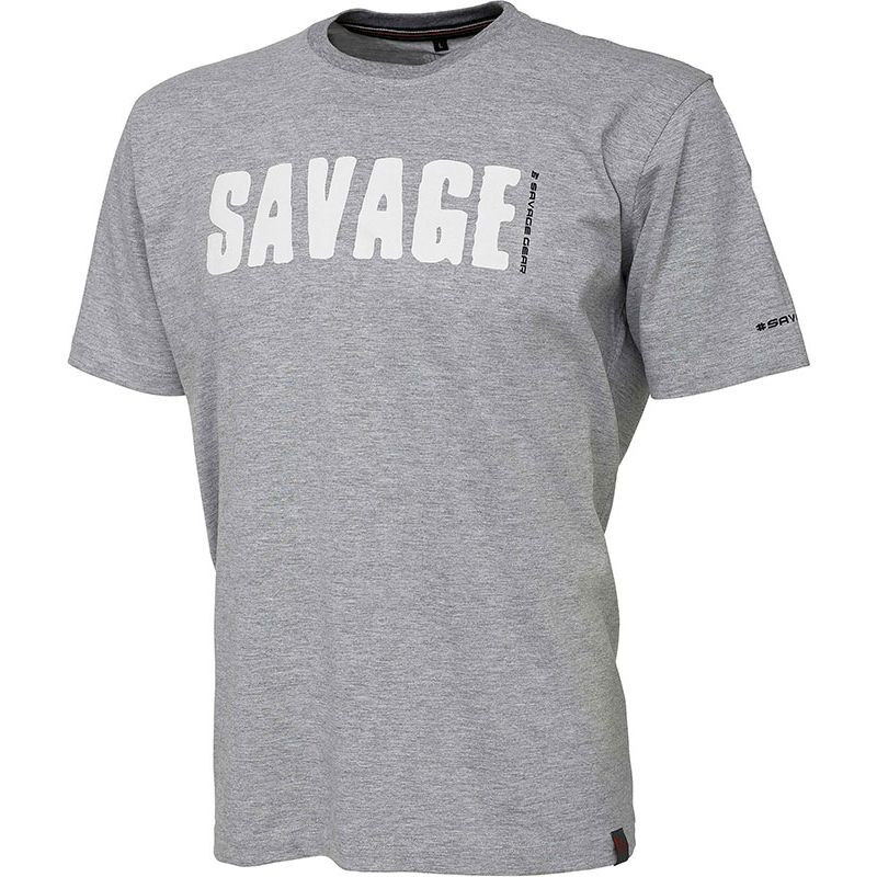 Savage Gear Simply Savage Tee Light Grey S