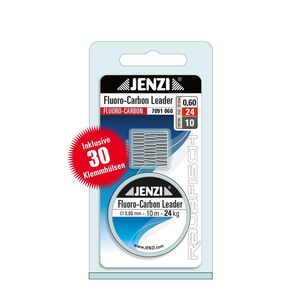 Jenzi Fluorocarbon Leader Set 0.60mm