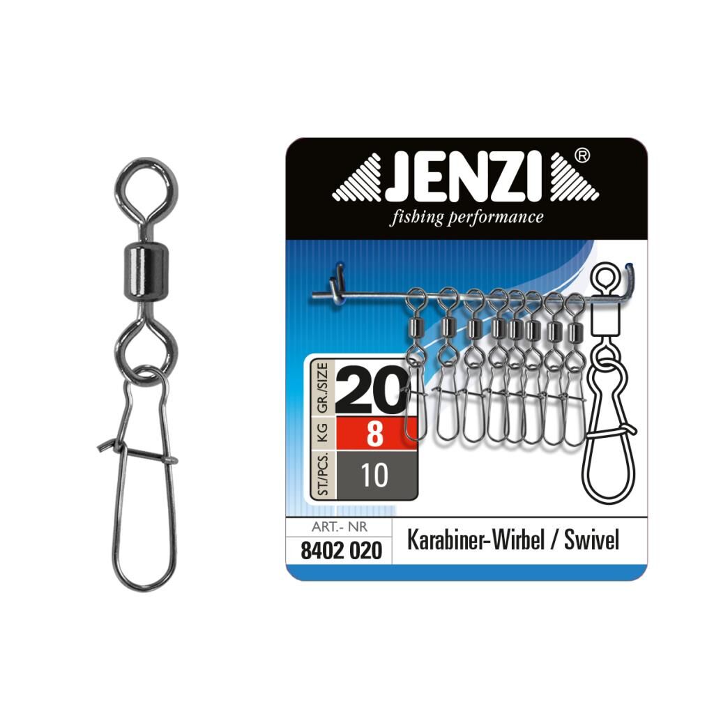 Jenzi Karabiner-Wirbel / Swivel