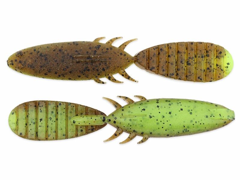 Keitech Paddlin Beaver Green Pumpkin Chartreuse 3.5"