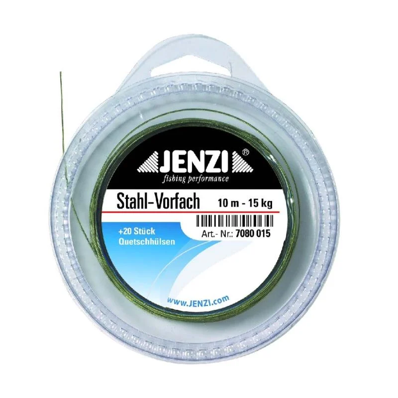 Jenzi Stahl-Vorfach mit Quetschhülsen