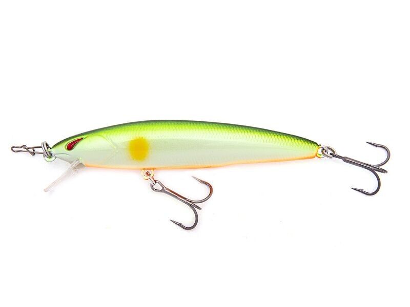 Nories Laydown Minnow Just Wakasagi Lime Ayu/Orange Belly