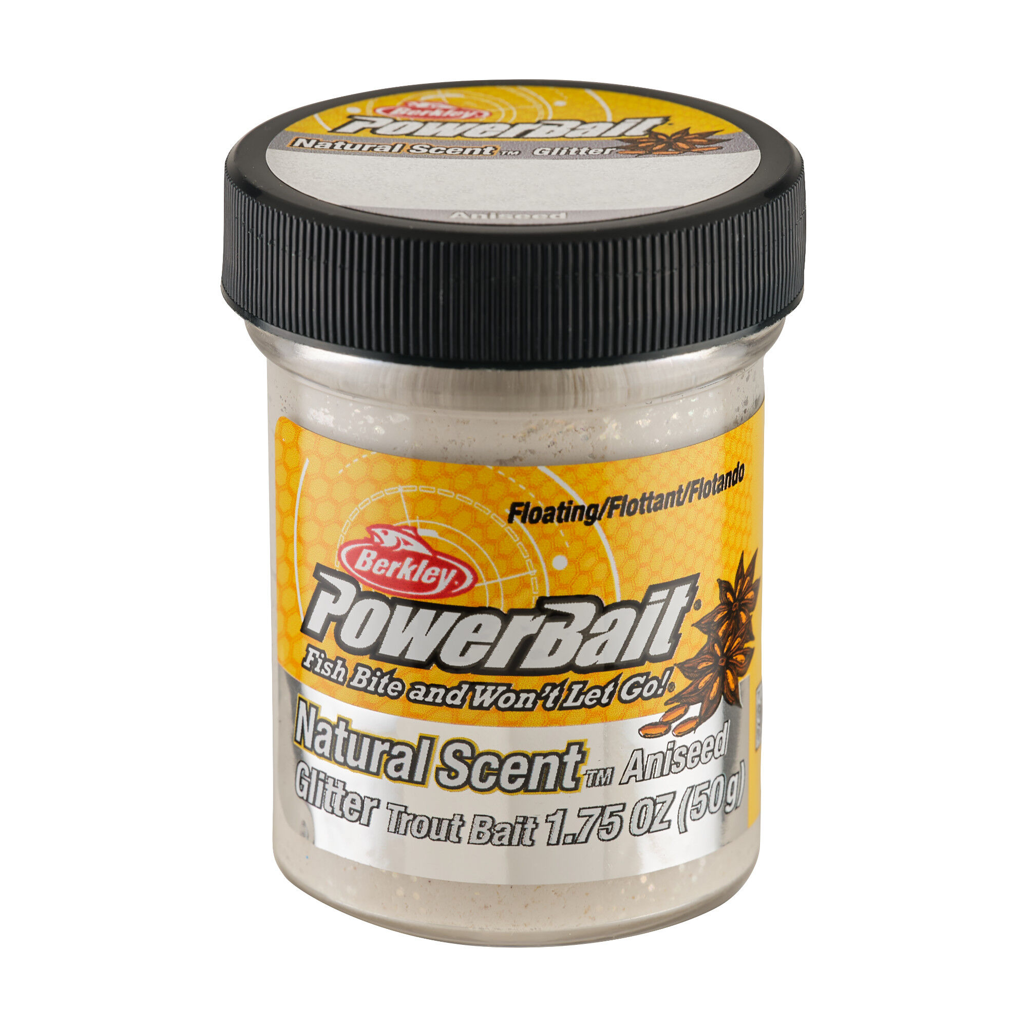 Berkley PowerBait® Natural Glitter Trout Bait Anis White
