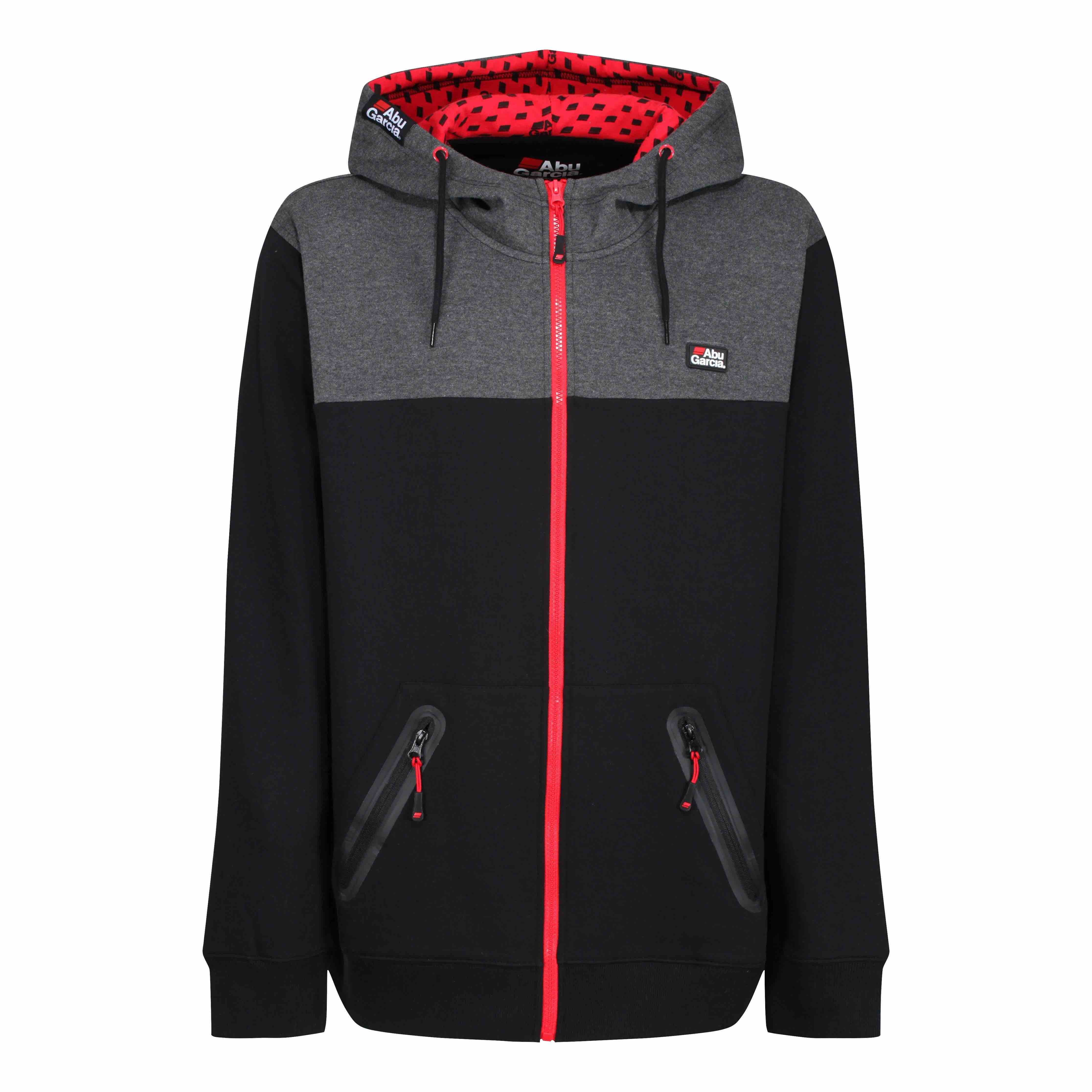 Abu Garcia Zipped Hoodie Schwarz