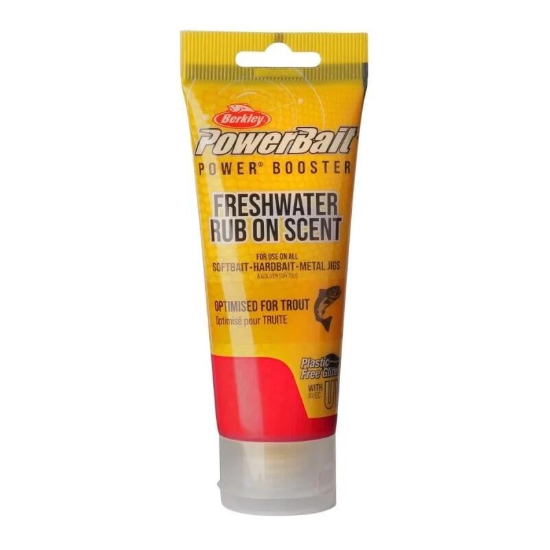 Berkley PowerBait Power Booster Freshwater Rub On Scent Trout / Bloodworm Red Black Flake
