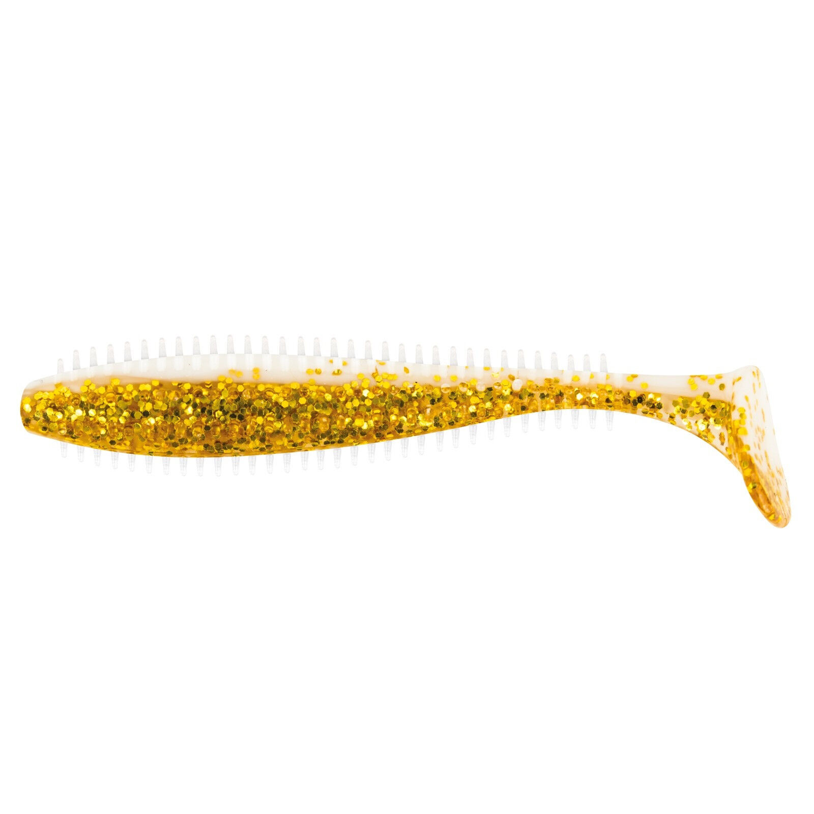 Fox Rage Spikey Shad Gummifisch Gold Glitter