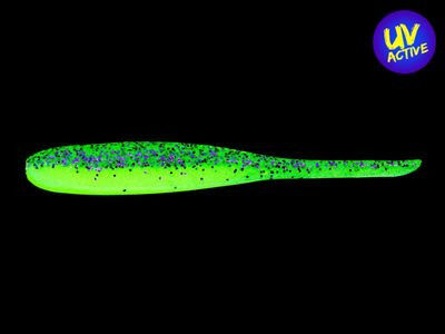 Keitech Shad Impact Purple Chartreuse 4"