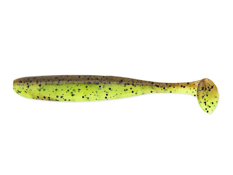 Keitech Easy Shiner Green Pumpkin / Chartreuse 4"