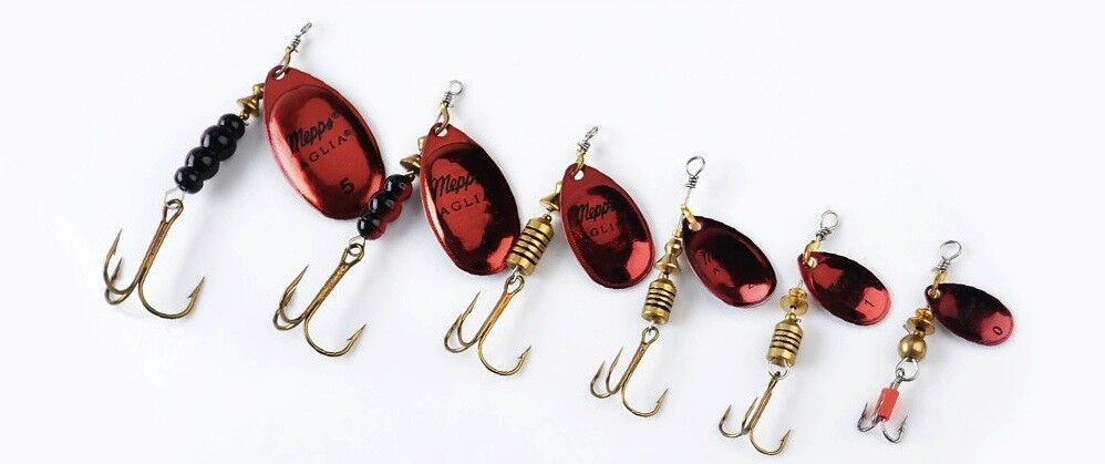 Mepps Aglia Platinum - Rot