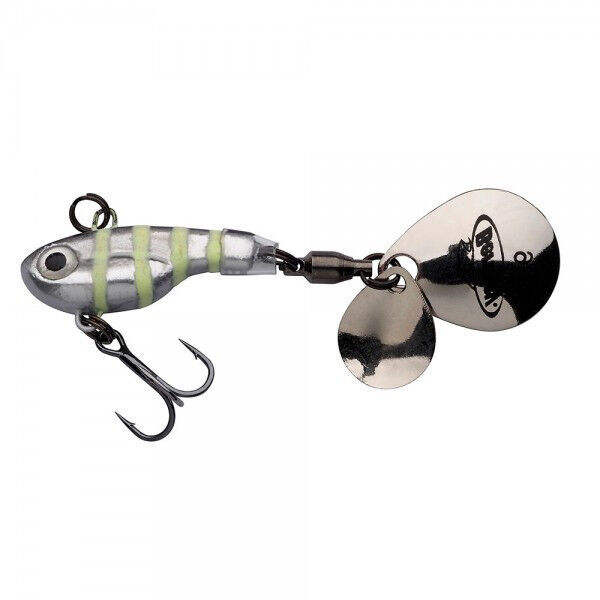 Berkley Pulse Spintail 21g Glow Silver Zebra