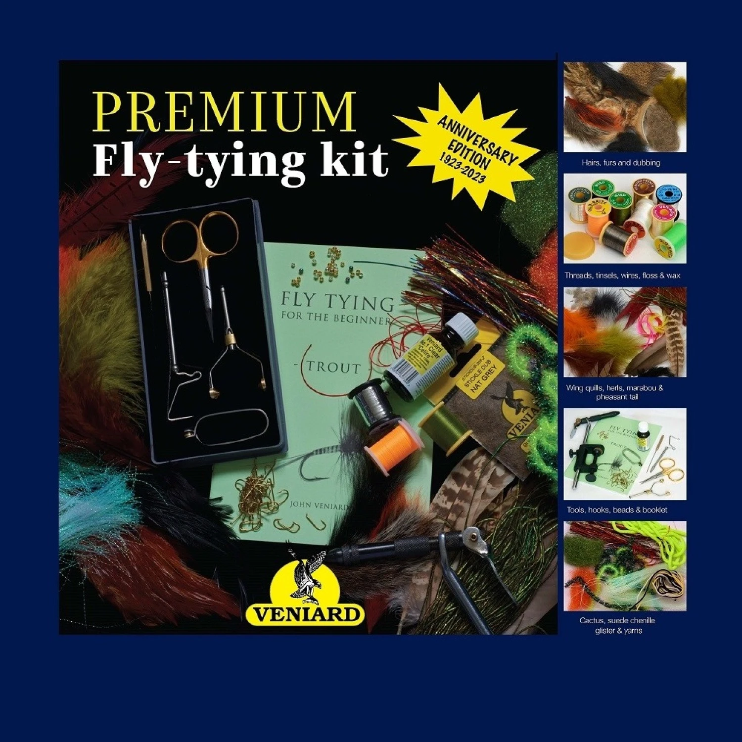 Veniard Premium Fly-Tying Kit - Fliegenbinde Paket
