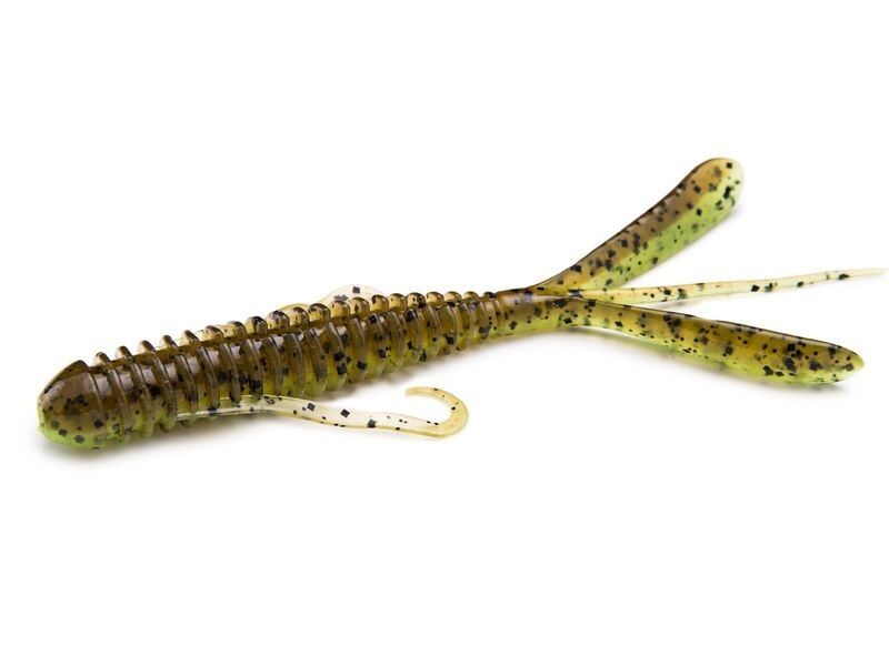 Keitech Hog Impact Green Pumpkin /Chartreuse 3"