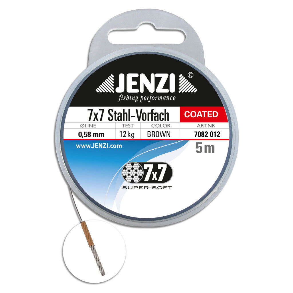 Jenzi Stahlvorfach 7x7 dünn ummantelt 7kg