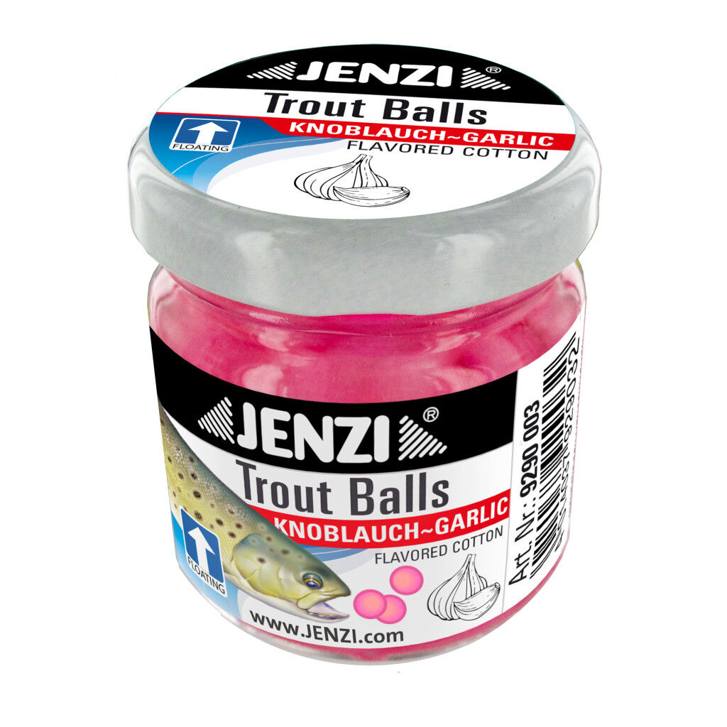 Jenzi Trout Balls, Knoblauch, Pink