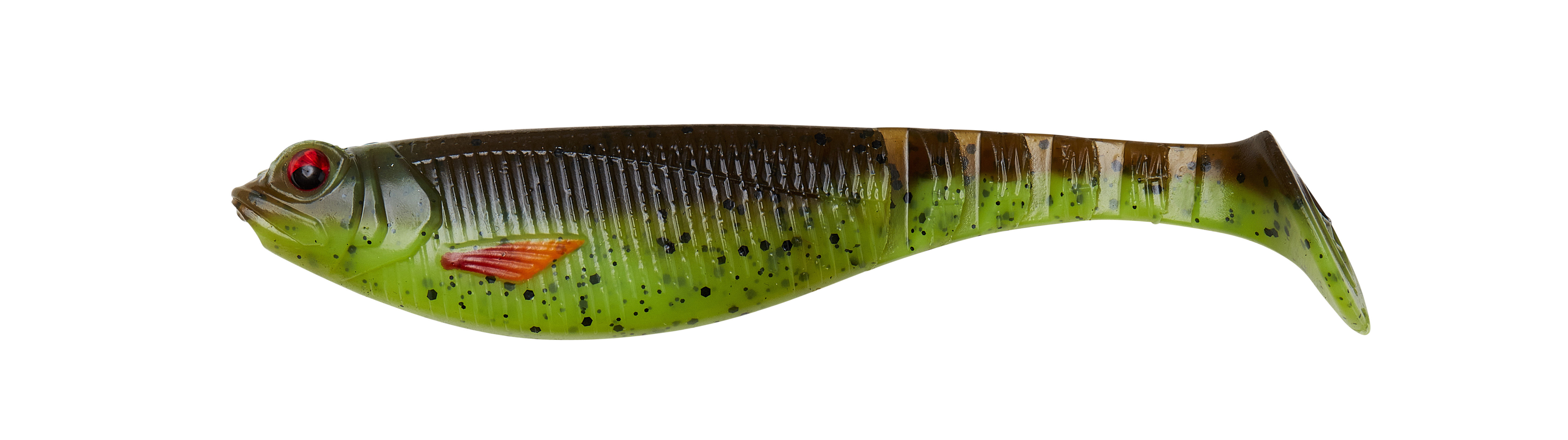 DAM Effzett Shadster Power Tail 11cm Motoroil Chartreuse UV